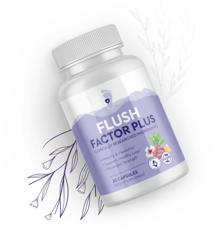 Flush Factor Plus supplement bottle and box