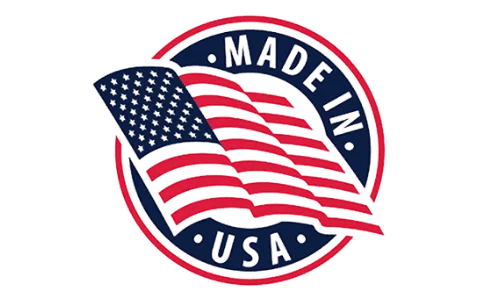 Flush Factor Plus made in USA badge